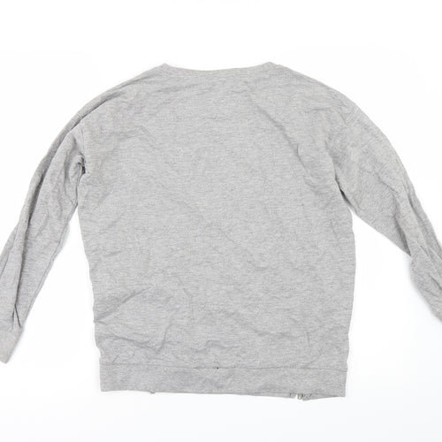 New Look Girls Grey   Pullover Sweatshirt Size 12-13 Years