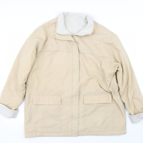 Marks and Spencer Womens Beige   Jacket  Size 14  - Reversible