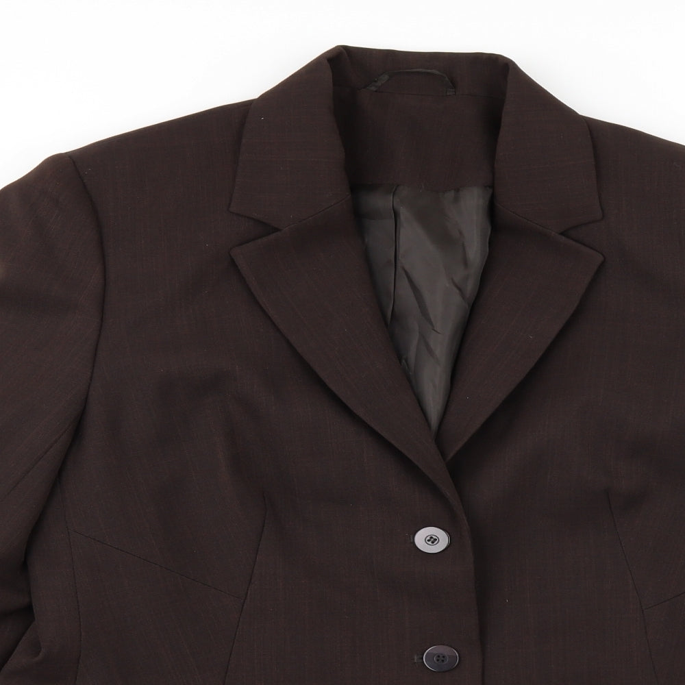 Berkertex Womens Brown   Jacket Suit Jacket Size 14