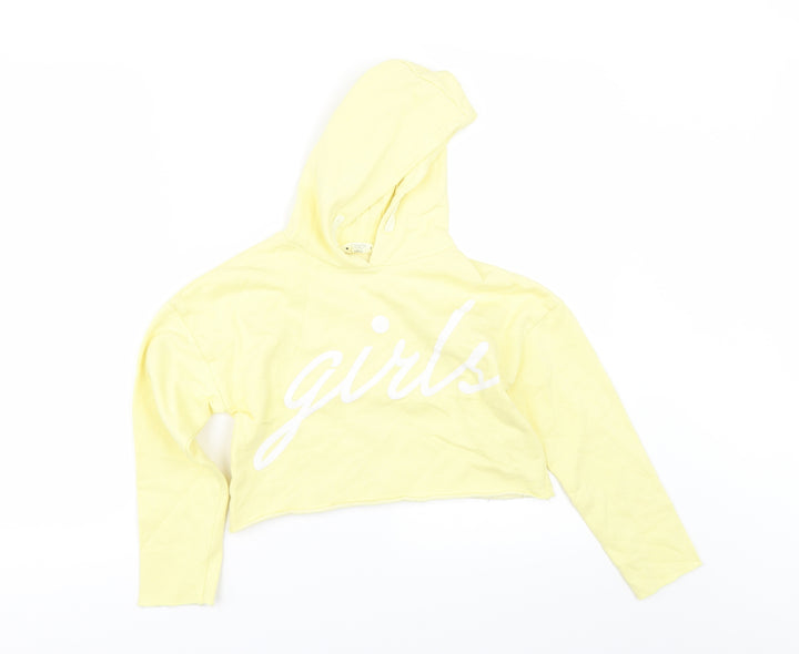 Candy Couture Girls Yellow   Pullover Hoodie Size 9 Years