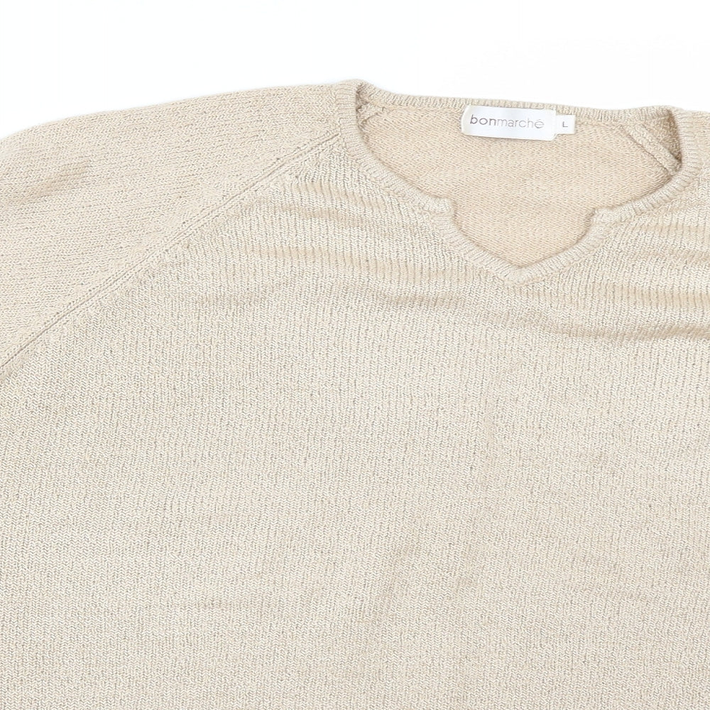 Bonmarché Womens Beige   Pullover Jumper Size L