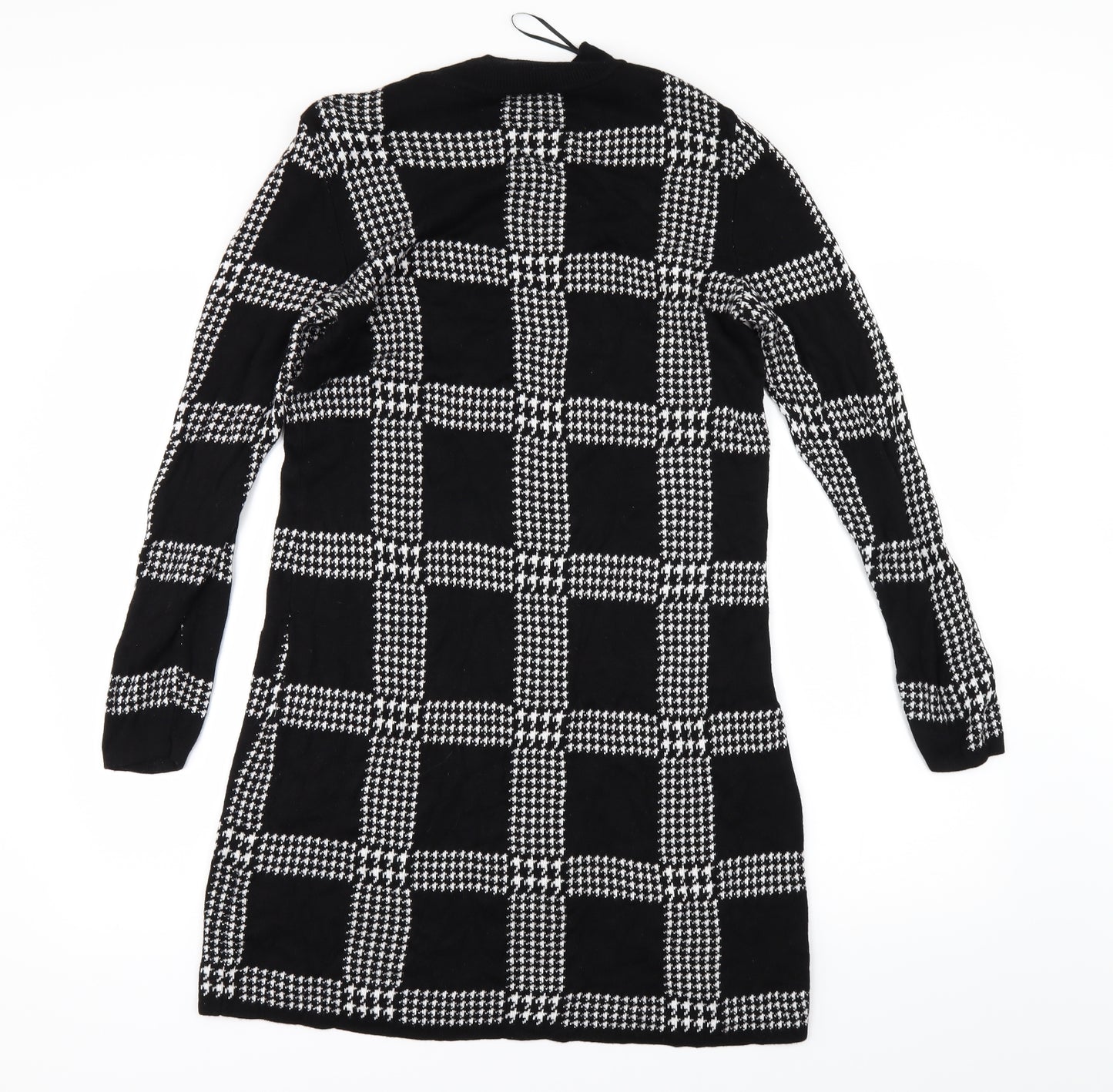 Papaya Womens Black Check  Jumper Dress  Size 16