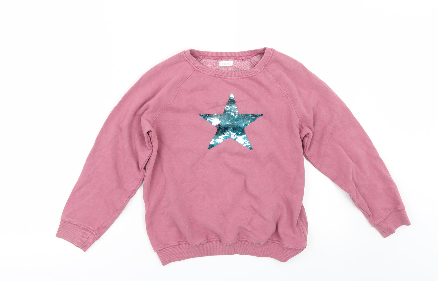 NEXT Girls Pink   Pullover Sweatshirt Size 8 Years