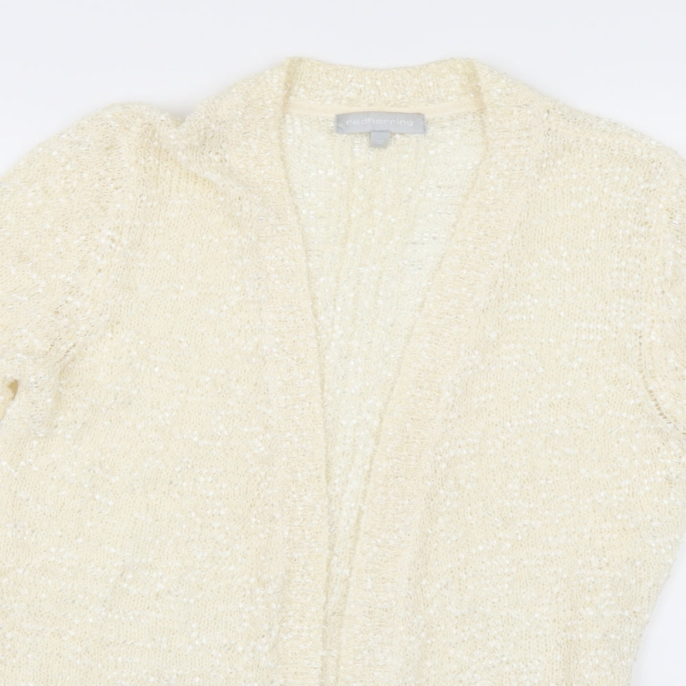 Red Herring Womens Ivory   Cardigan Jumper Size 10
