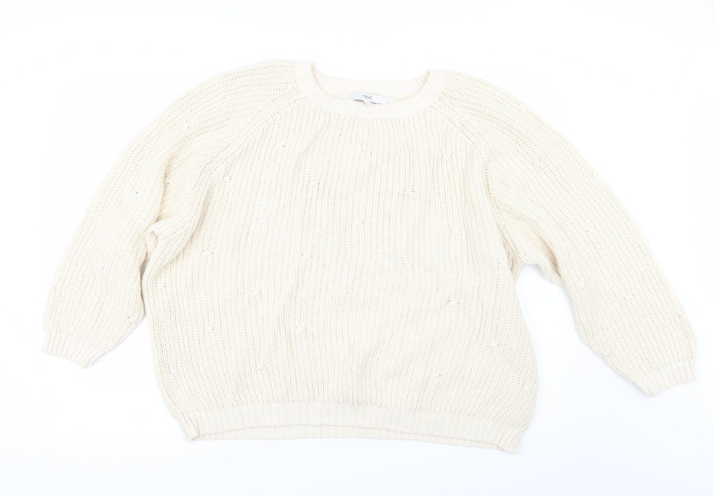 NEXT Womens Ivory   Pullover Jumper Size XL