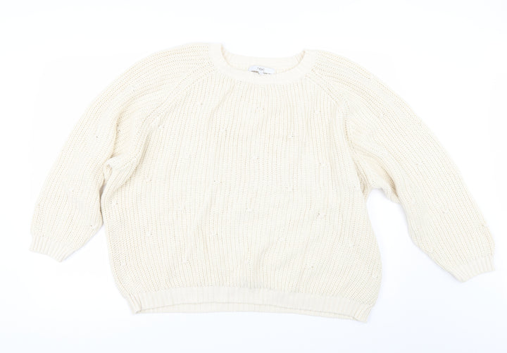 NEXT Womens Ivory   Pullover Jumper Size XL