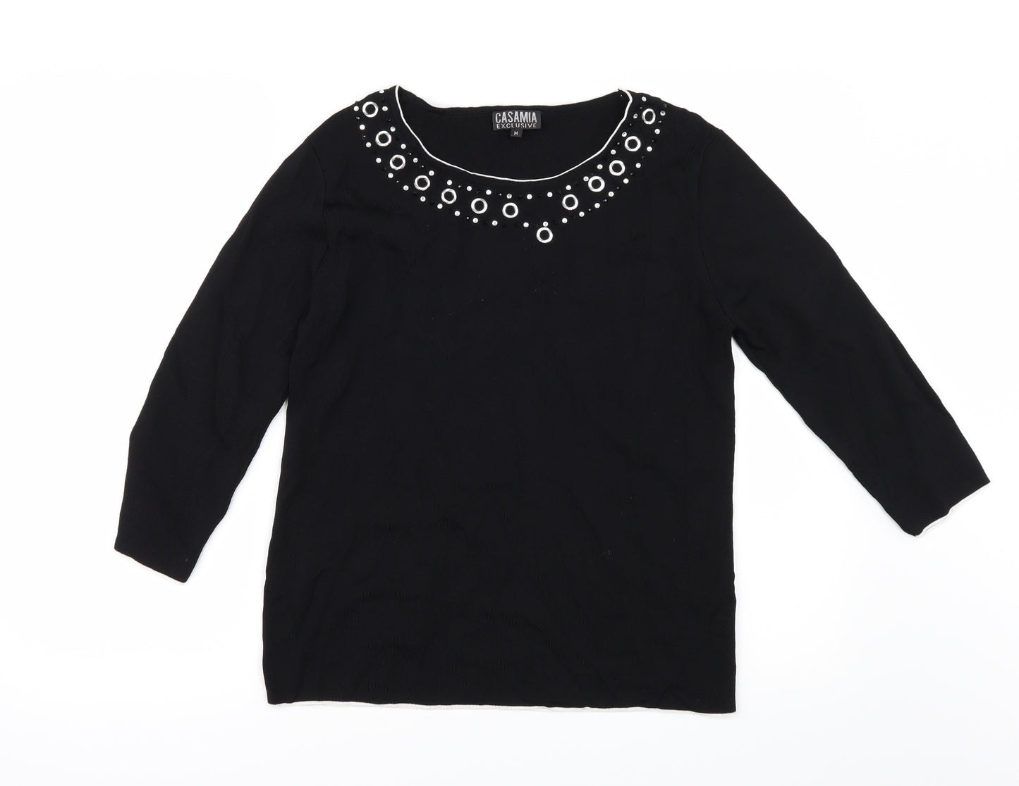 casamia Womens Black   Basic T-Shirt Size M