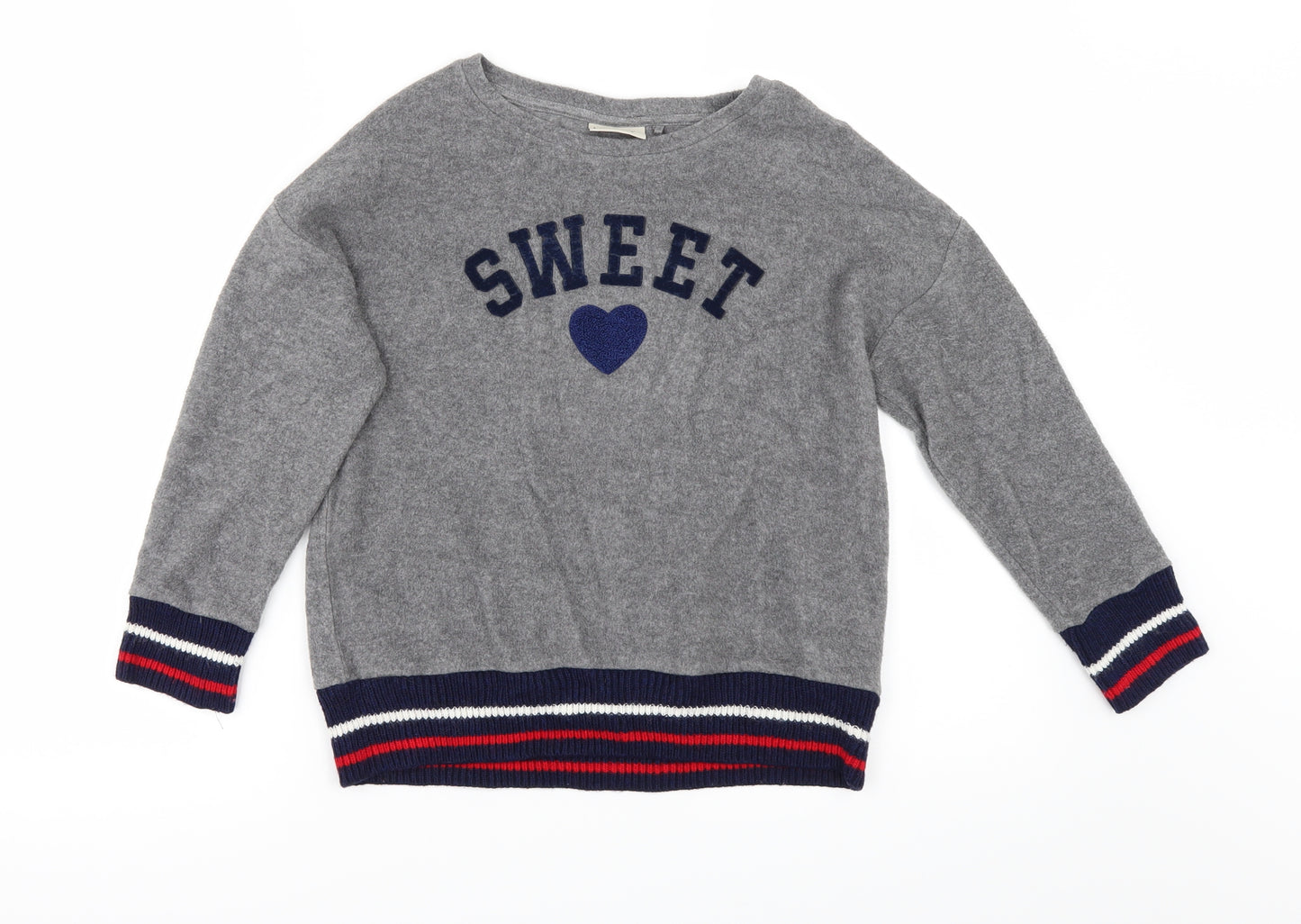 NEXT Girls Grey   Pullover  Size 9 Years
