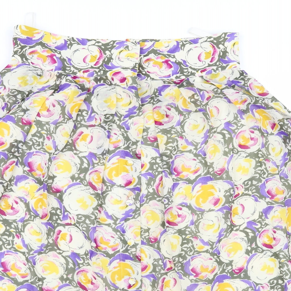 Marks and Spencer Womens Multicoloured Floral  A-Line Set Size 14