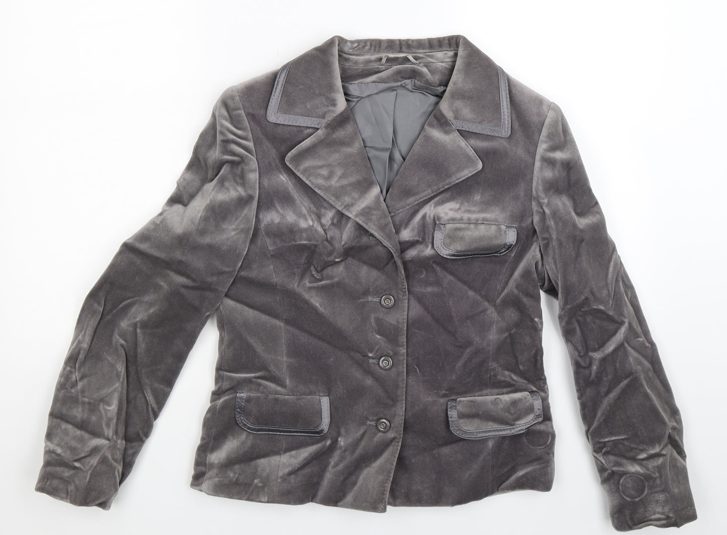 Algonda Womens Silver   Jacket Blazer Size 10