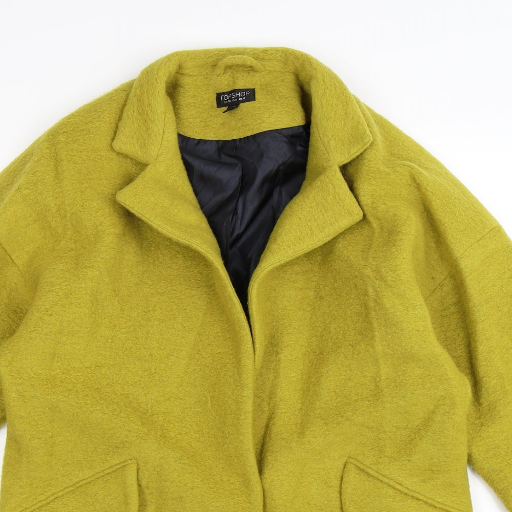 Topshop Womens Green   Jacket Coat Size 10