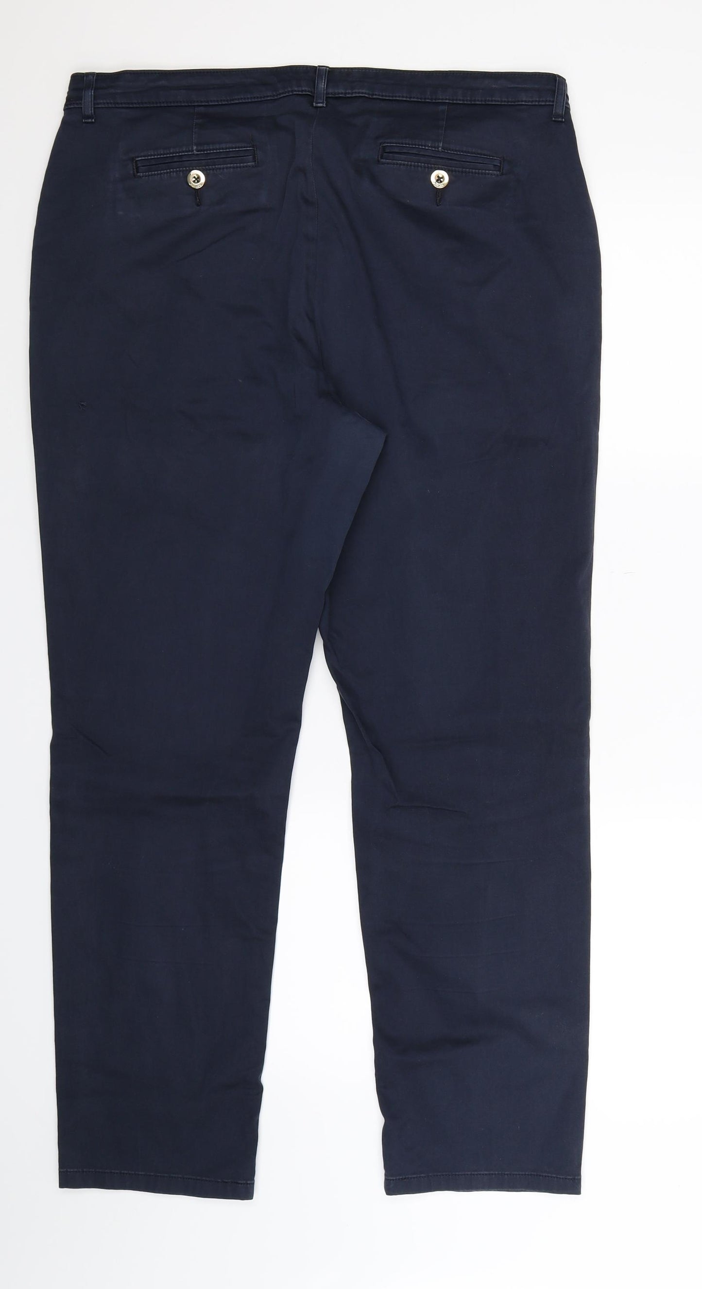 Per Una Womens Blue   Chino Trousers Size 16 L29 in