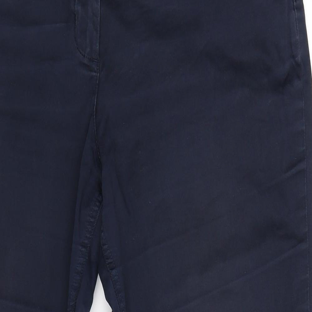 Per Una Womens Blue   Chino Trousers Size 16 L29 in