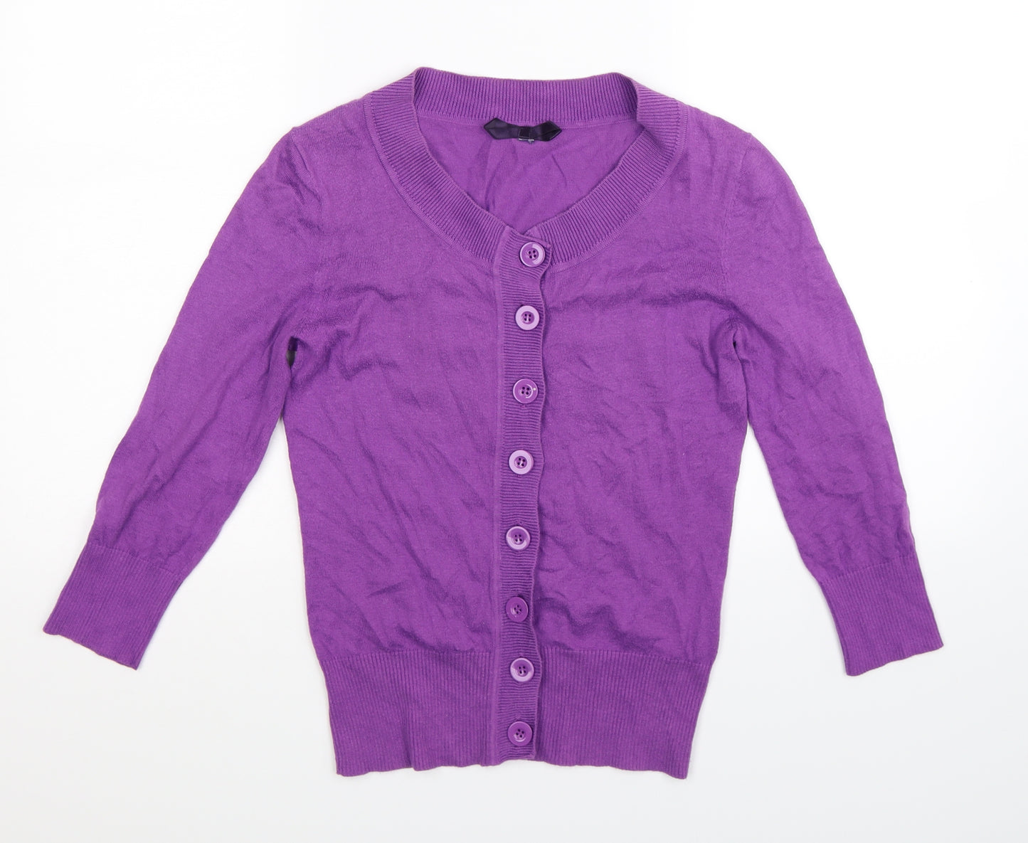 NEXT Womens Purple  Knit Cardigan Jumper Size 8