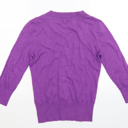NEXT Womens Purple  Knit Cardigan Jumper Size 8