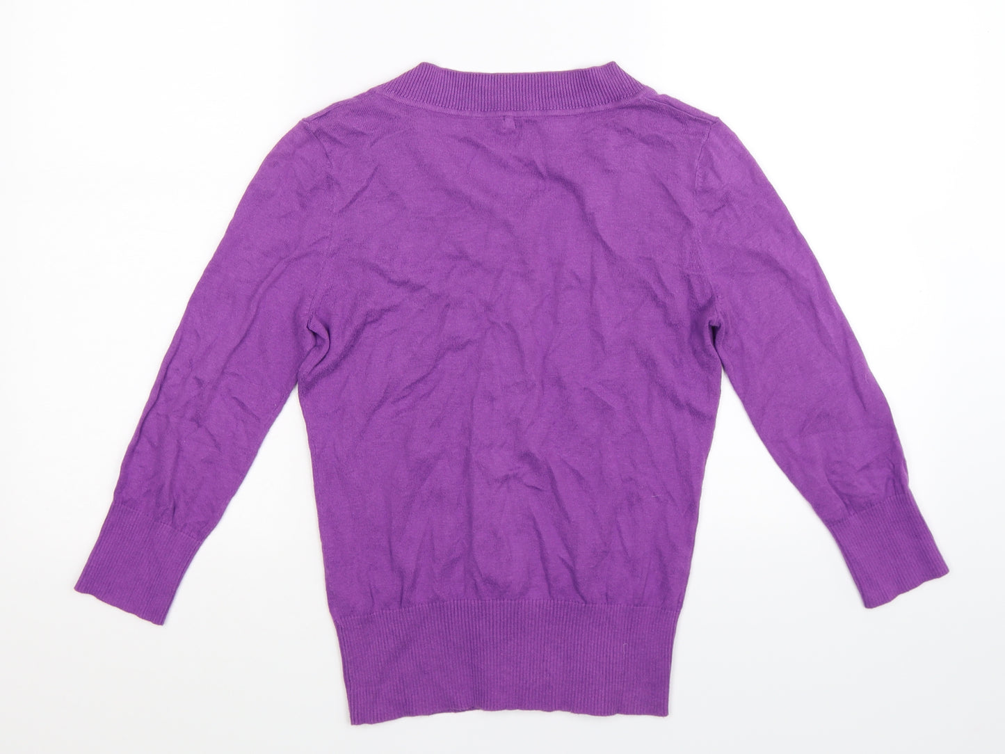 NEXT Womens Purple  Knit Cardigan Jumper Size 8