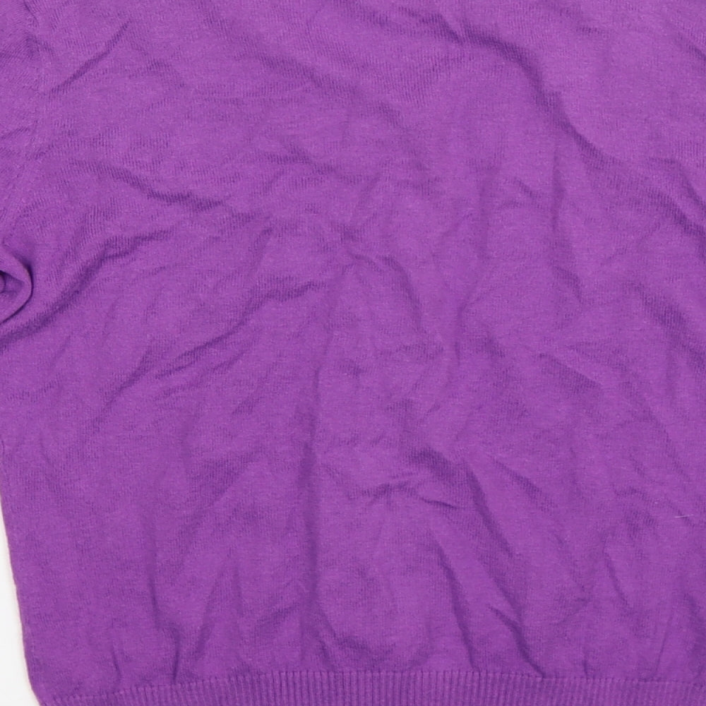 NEXT Womens Purple  Knit Cardigan Jumper Size 8