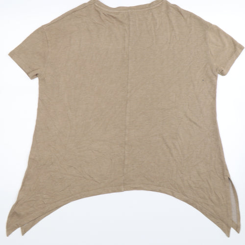 River Island Womens Beige  Knit Pullover Jumper Size 8  - Oversized