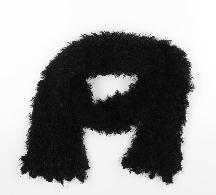 Preworn Girls Black Knit Scarf Scarves & Wraps One Size