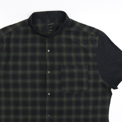 River Island Mens Multicoloured Check   Button-Up Size L