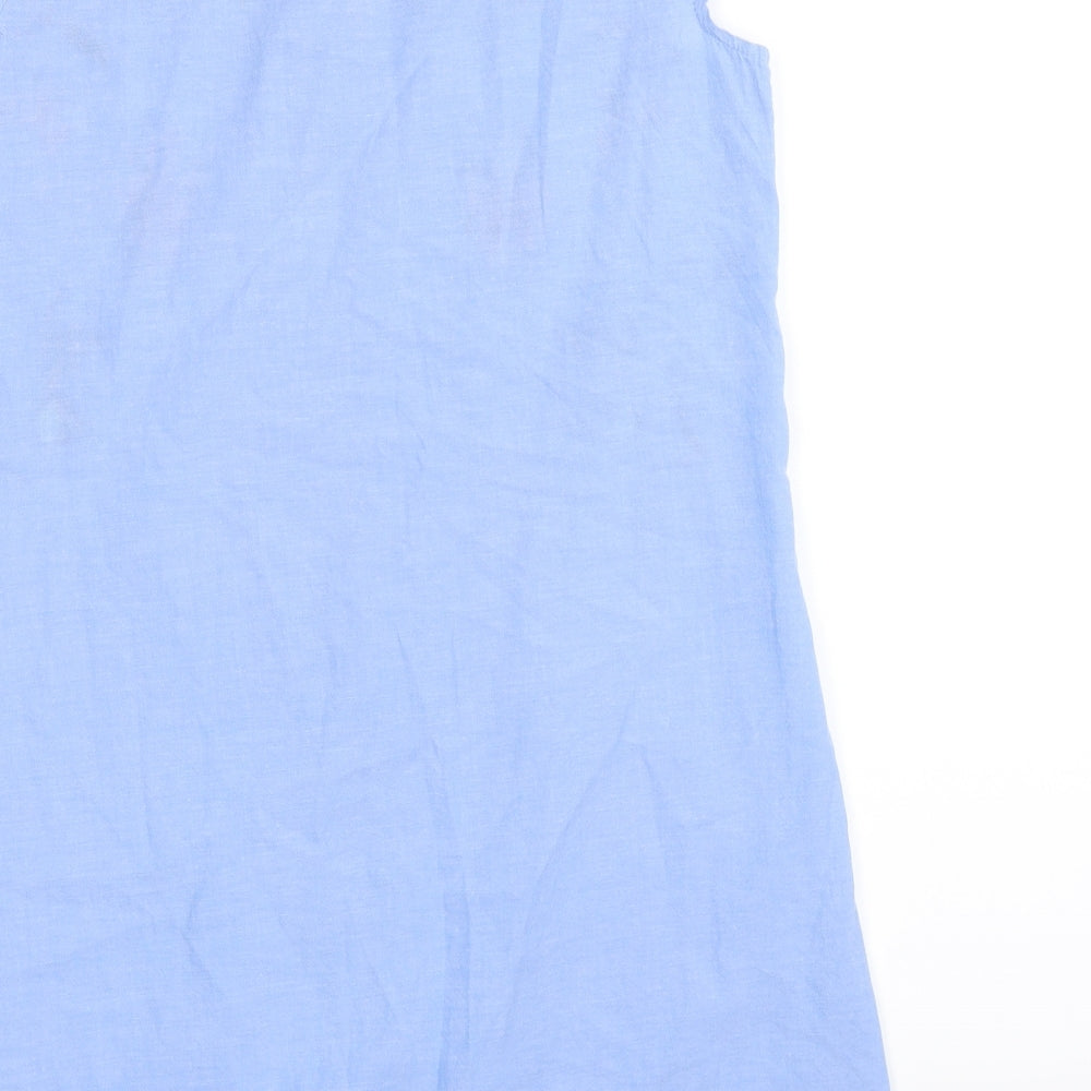 Atmopshere Womens Blue Floral  Shirt Dress  Size 12