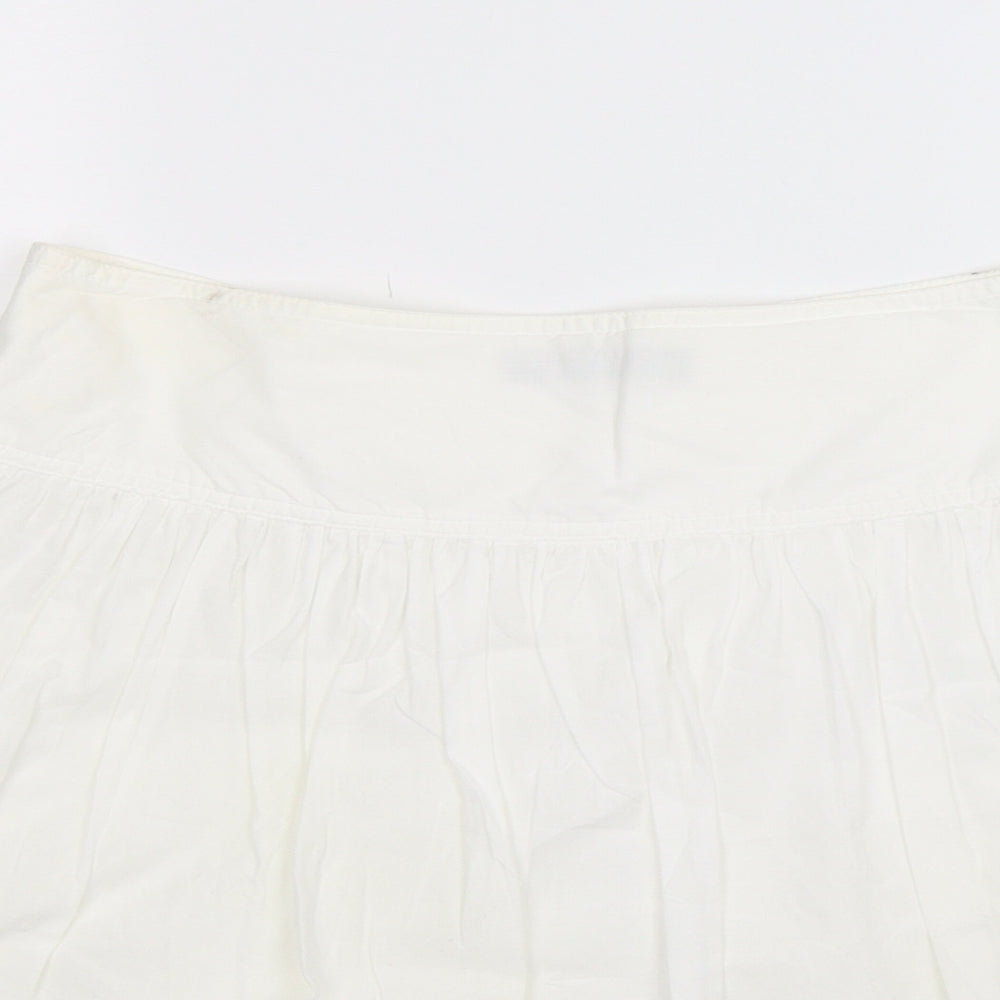 Marks and Spencer Womens White   A-Line Skirt Size 12