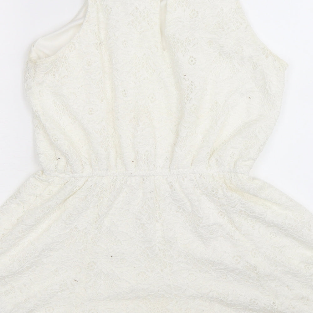 New Look Girls White   Jumpsuit One-Piece Size 12-13 Years