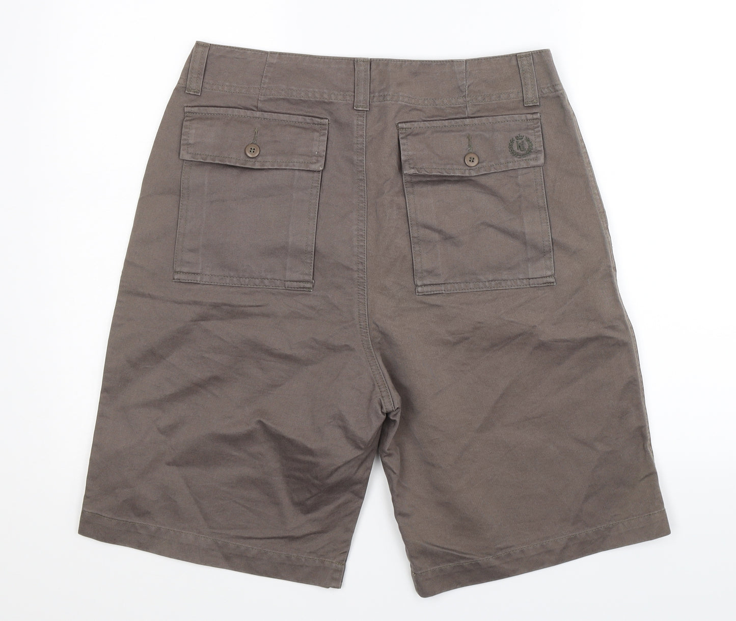 Henri Lloyd Mens Grey  Denim Bermuda Shorts Size 32