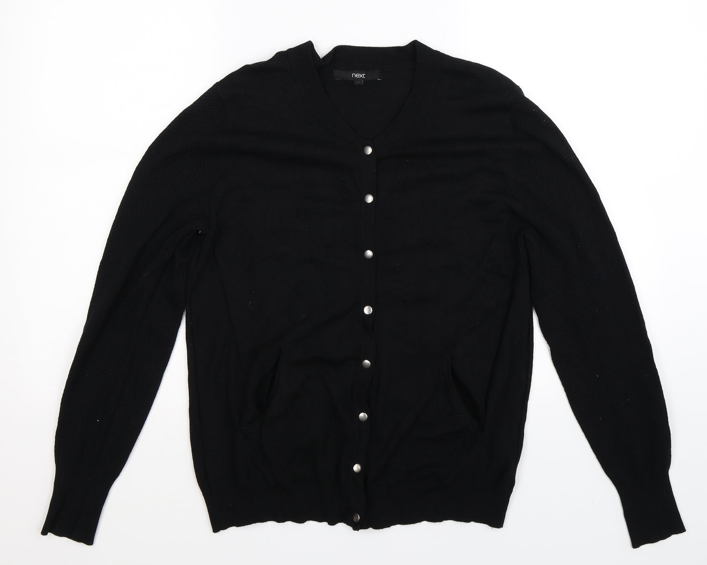 NEXT Womens Black  Knit Cardigan Jumper Size 12