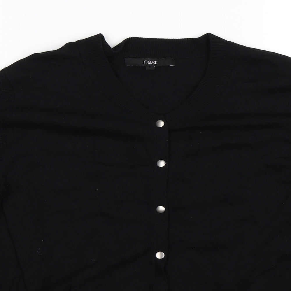 NEXT Womens Black  Knit Cardigan Jumper Size 12