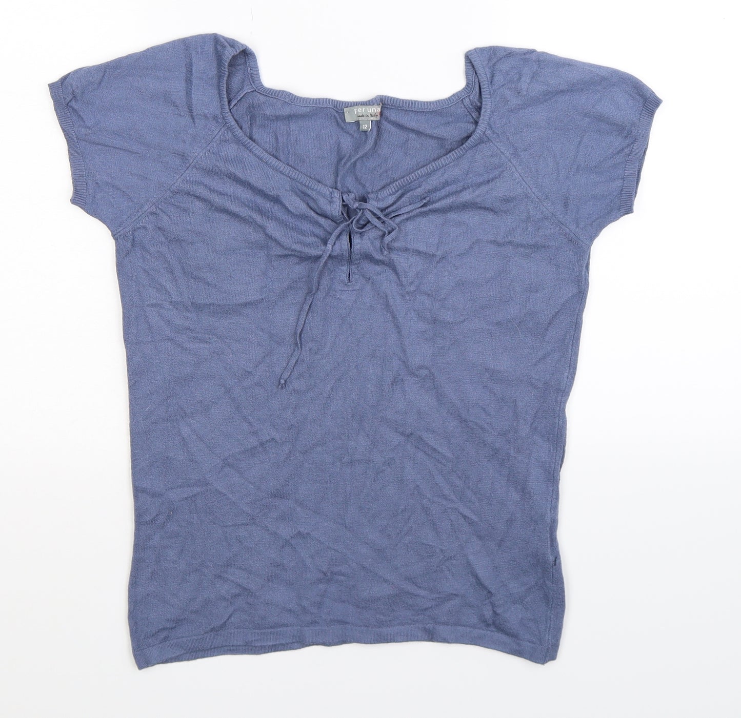 Per Una Womens Blue   Basic T-Shirt Size 12