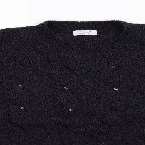 Per Una Womens Purple  Knit Pullover Jumper Size 14  - Oversized