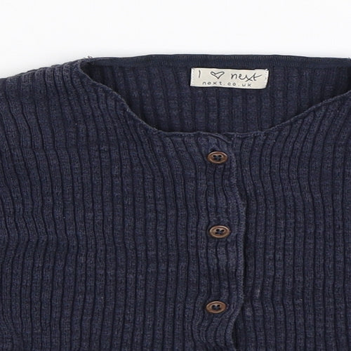 NEXT Girls Blue   Cardigan Jumper Size 6 Years