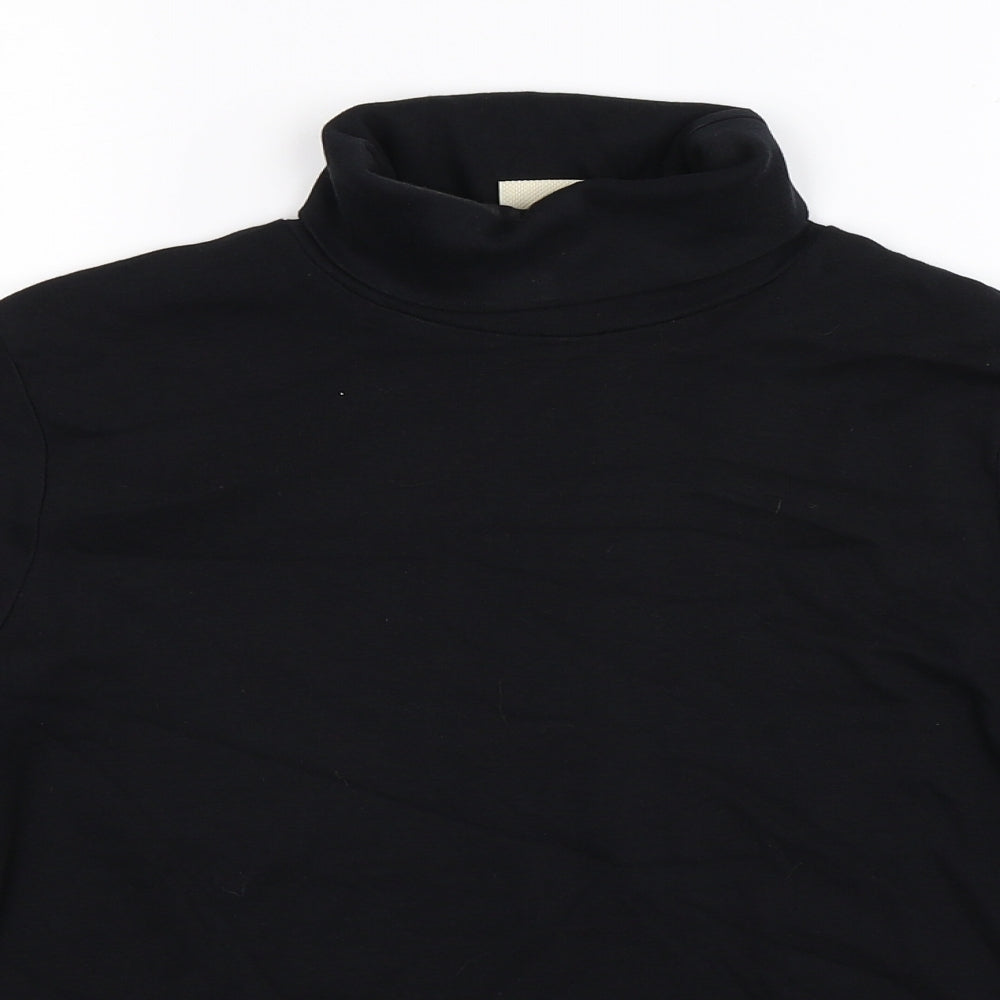 Cotton Traders Womens Black  Knit Pullover Jumper Size 16