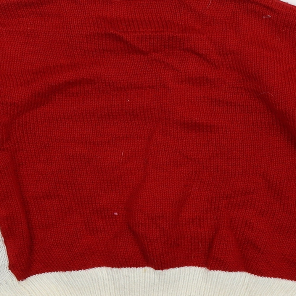 Sunderland AFC Boys Red  Knit Pullover Jumper Size 4-5 Years  - Christmas