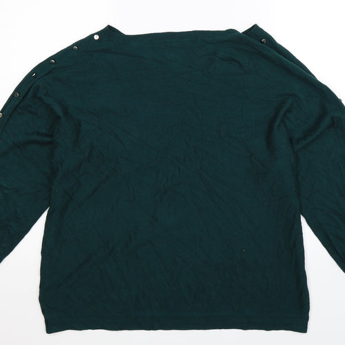 George Womens Green  Knit Pullover Jumper Size 16  - Oversized