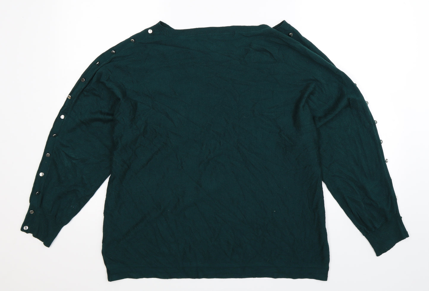 George Womens Green  Knit Pullover Jumper Size 16  - Oversized