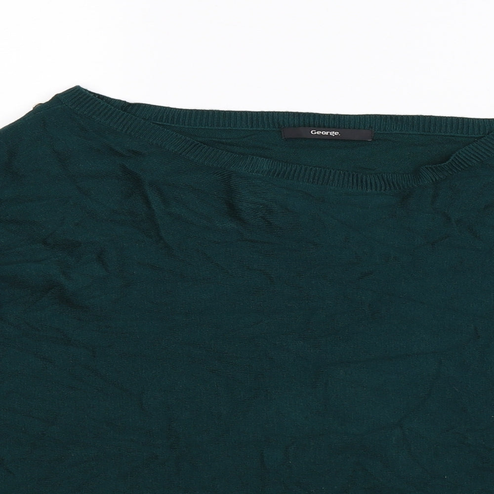 George Womens Green  Knit Pullover Jumper Size 16  - Oversized