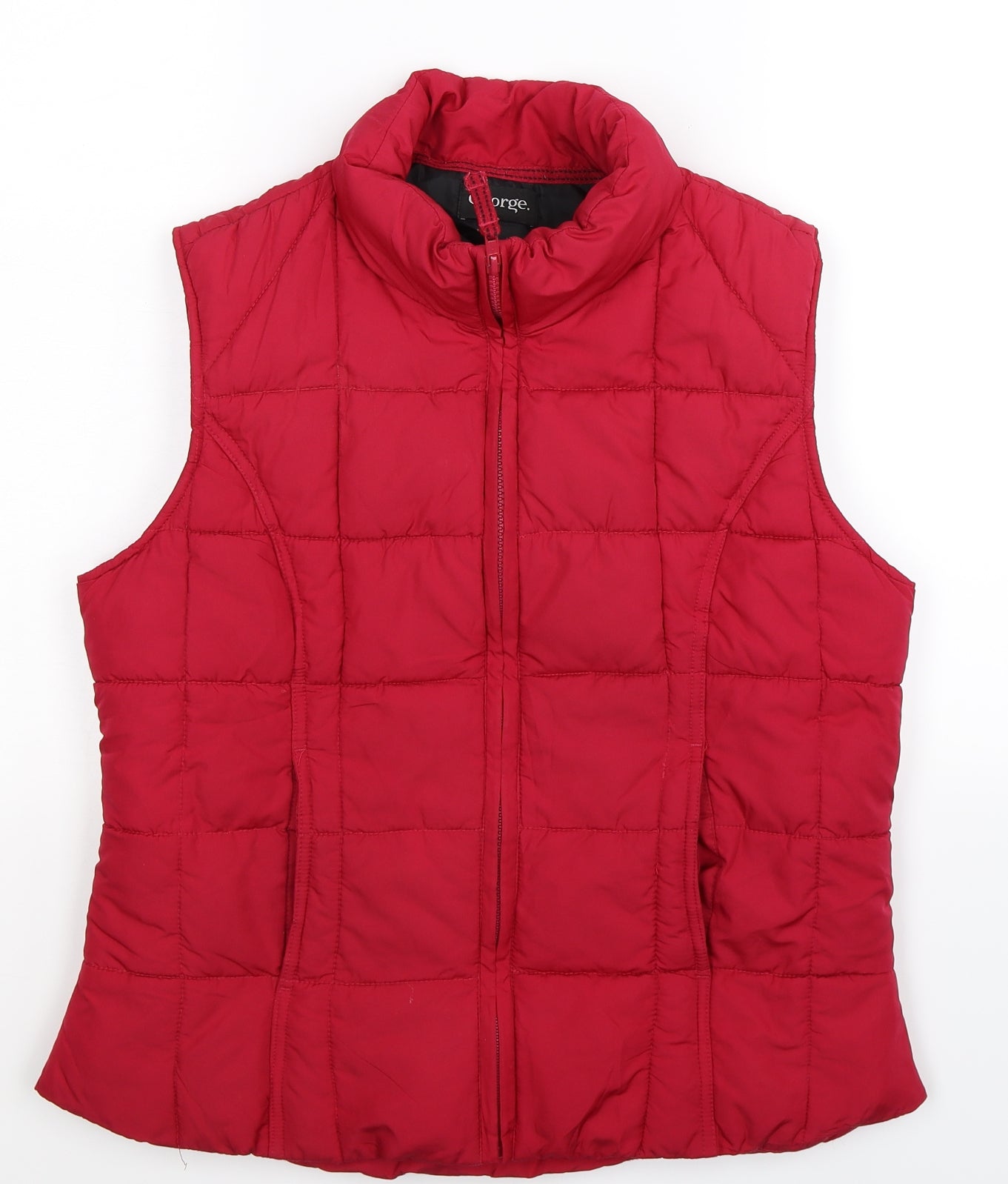George Womens Red   Gilet Jacket Size 12