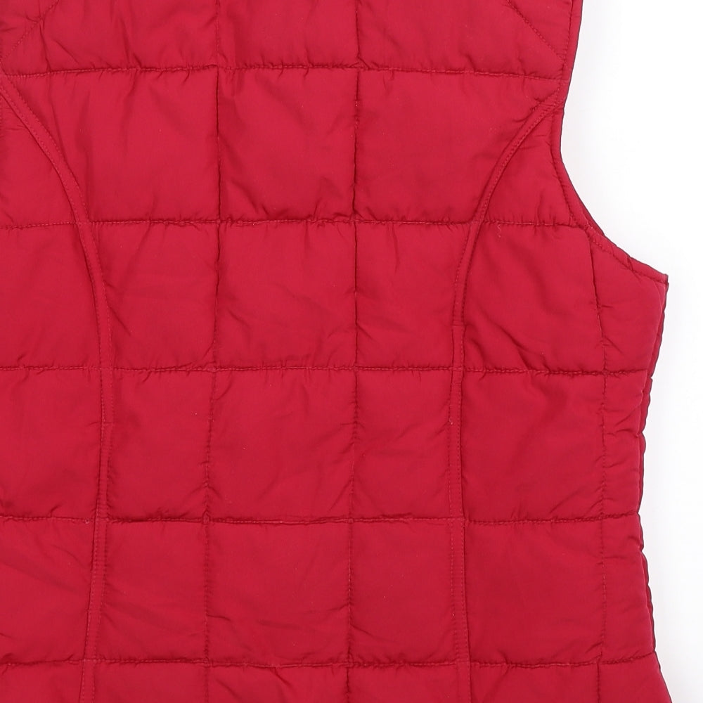 George Womens Red   Gilet Jacket Size 12