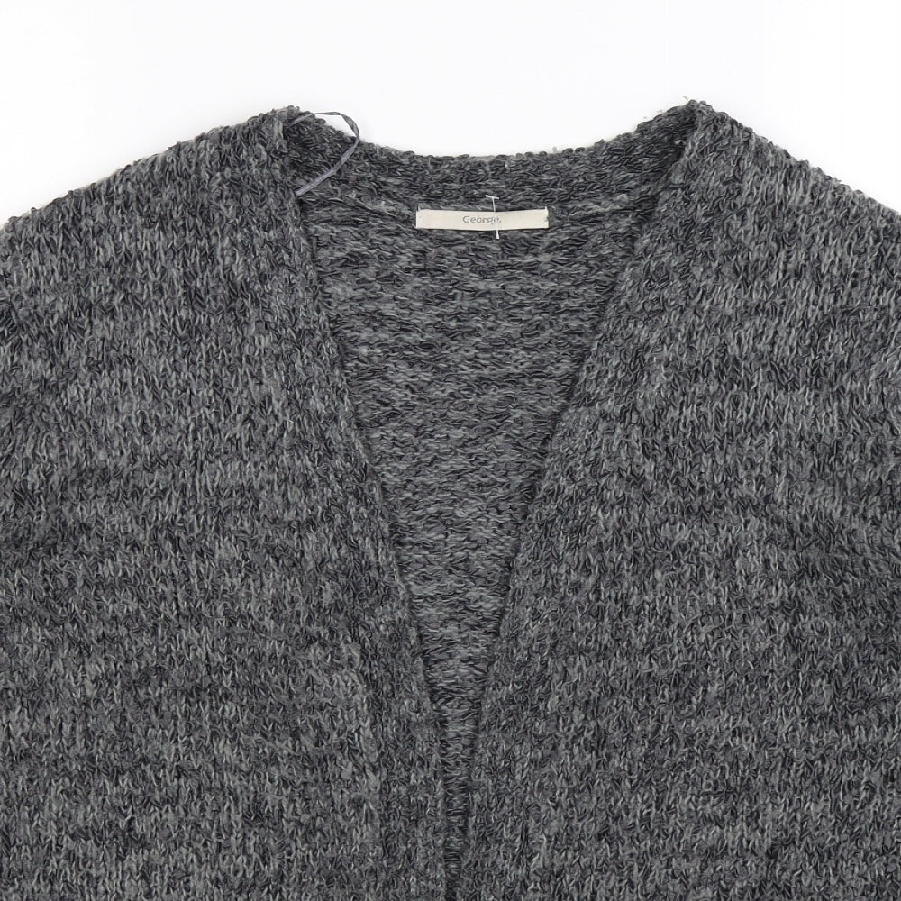 George Womens Grey  Knit Cardigan Jumper Size 14