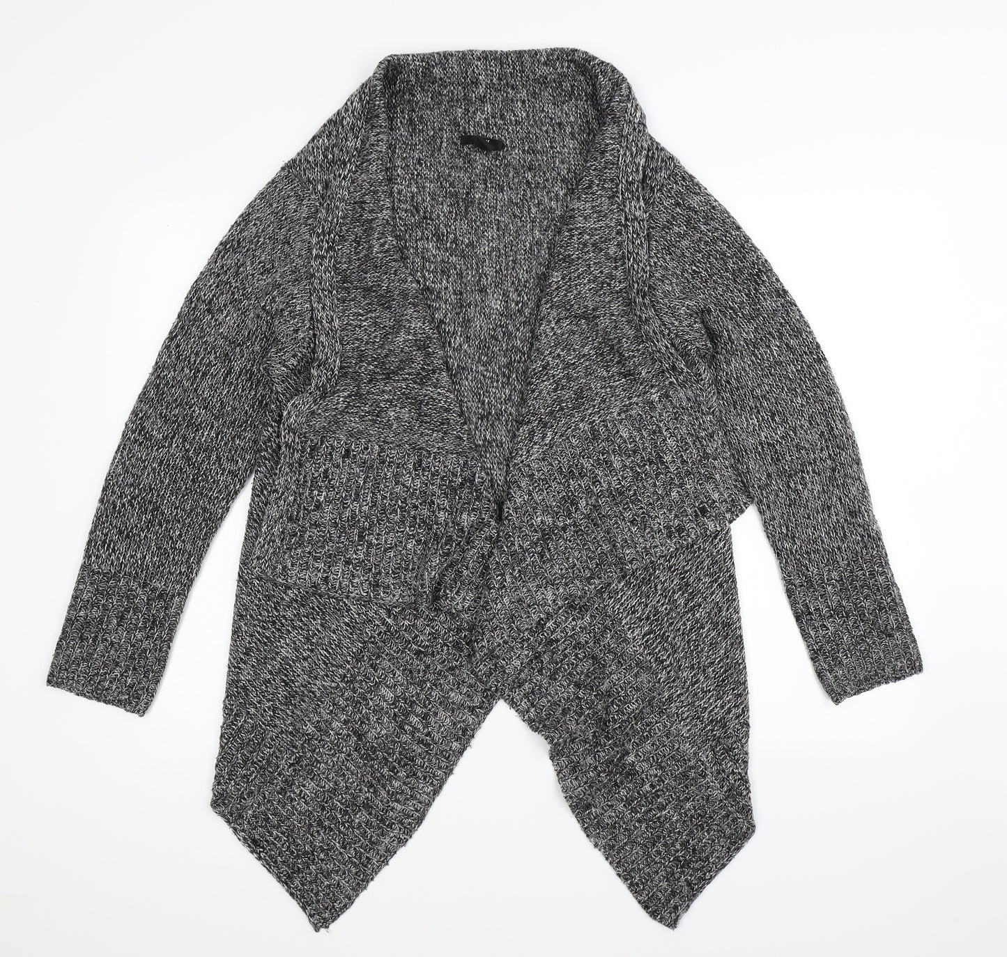 H&M Womens Grey  Knit Cardigan Jumper Size M