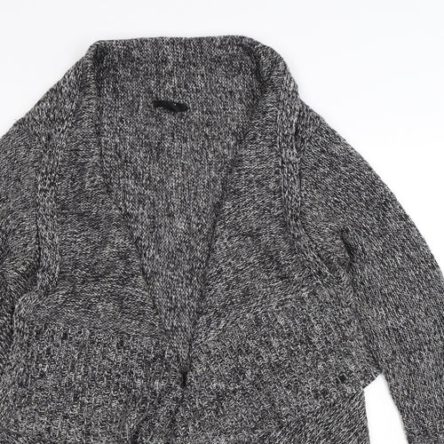 H&M Womens Grey  Knit Cardigan Jumper Size M