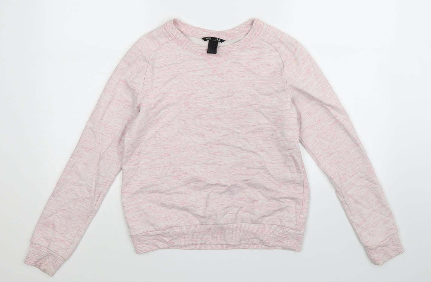 H&M Womens Pink   Pullover Sweatshirt Size XS