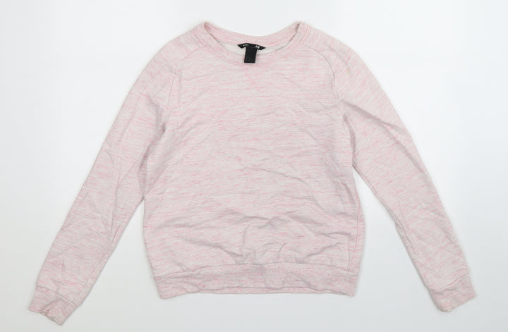 H&M Womens Pink   Pullover Sweatshirt Size XS