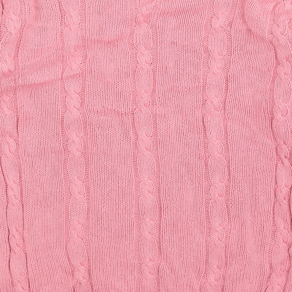 Amy Moore Womens Pink  Knit Pullover Jumper Size S