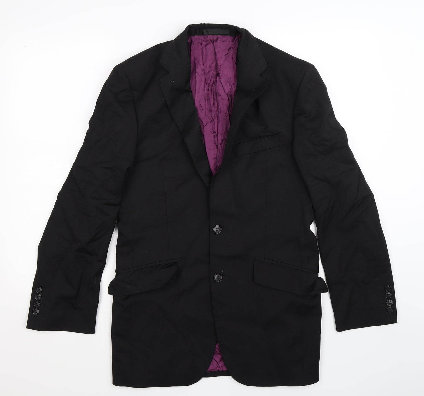 Marks and Spencer Mens Black   Jacket Suit Jacket Size 36