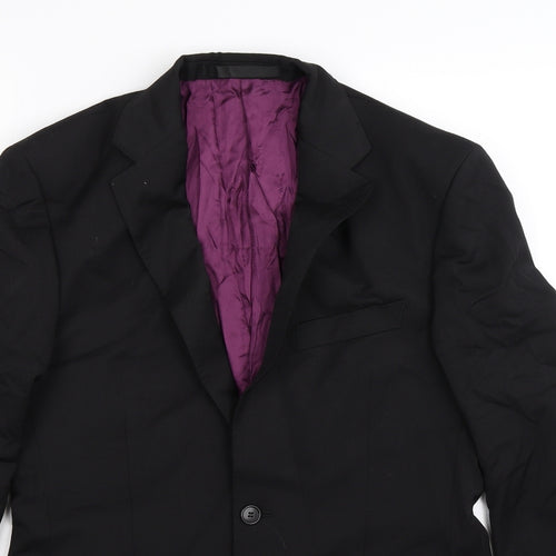 Marks and Spencer Mens Black   Jacket Suit Jacket Size 36