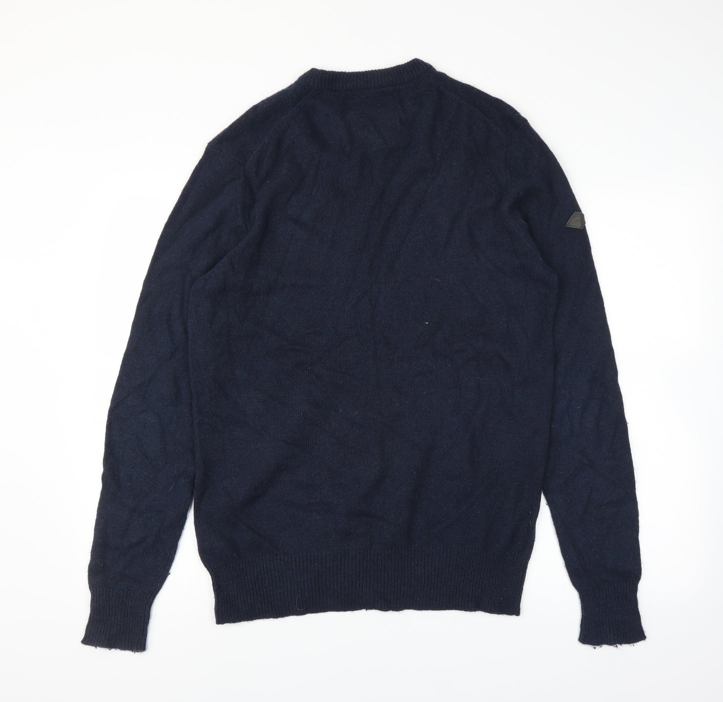 Superdry Mens Blue  Knit Pullover Jumper Size L