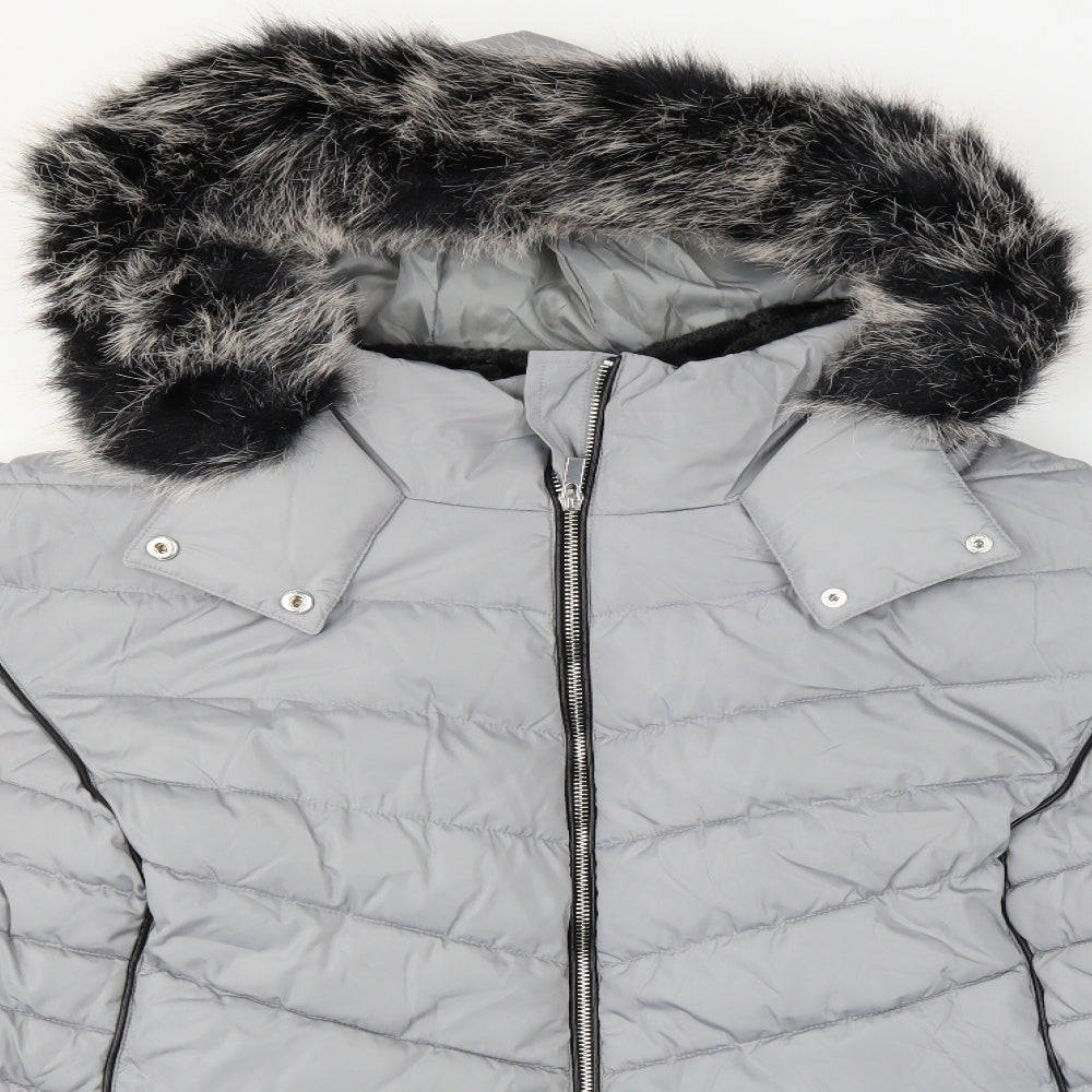 Yours Womens Grey   Parka Coat Size 2XL
